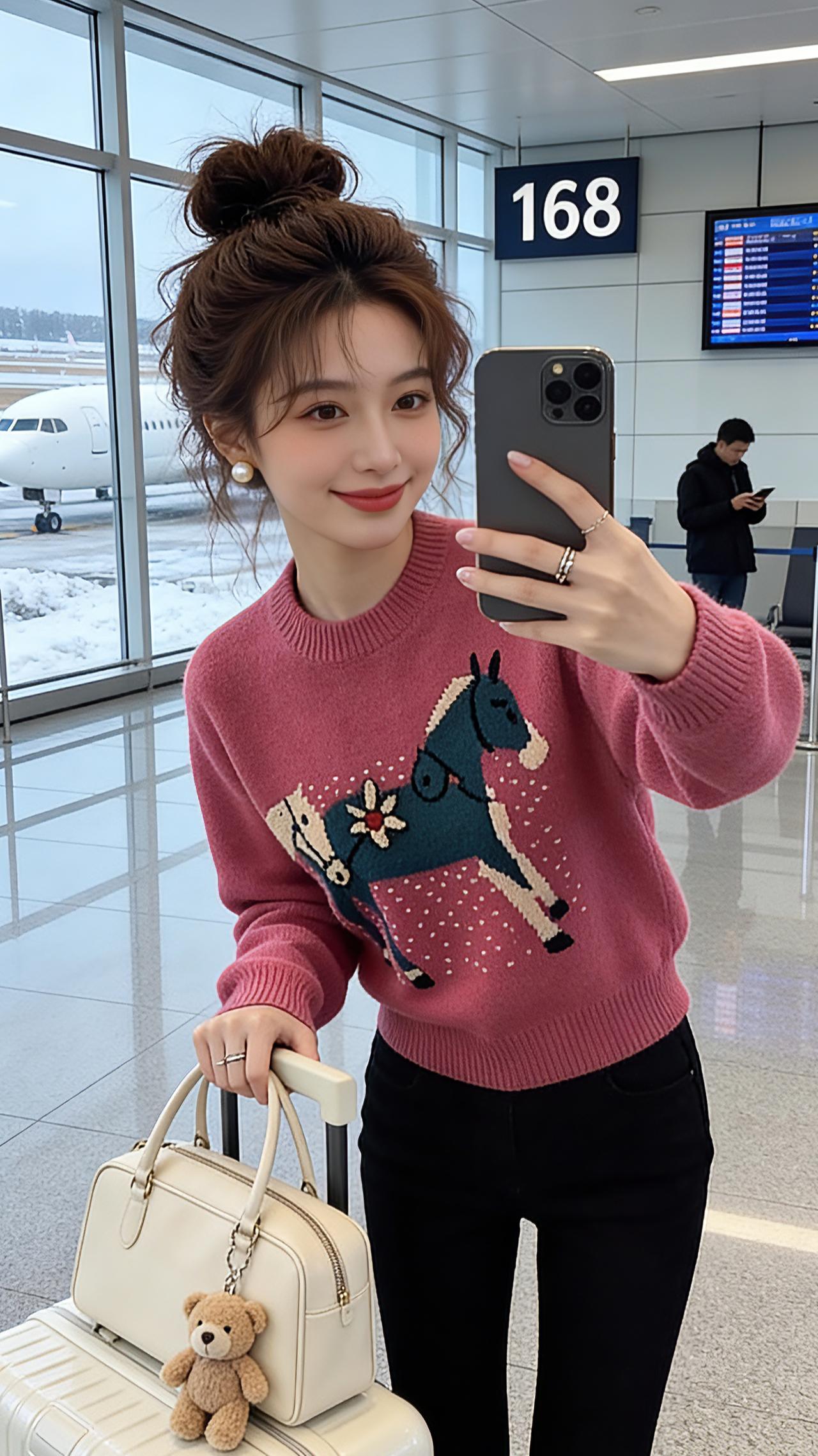 减龄气质 上衣穿搭 针织衫 女装穿搭 毛衣穿搭