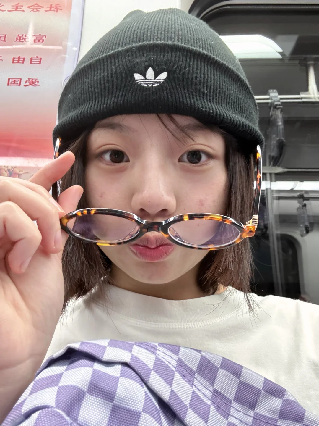 近视眼拍照就这样…