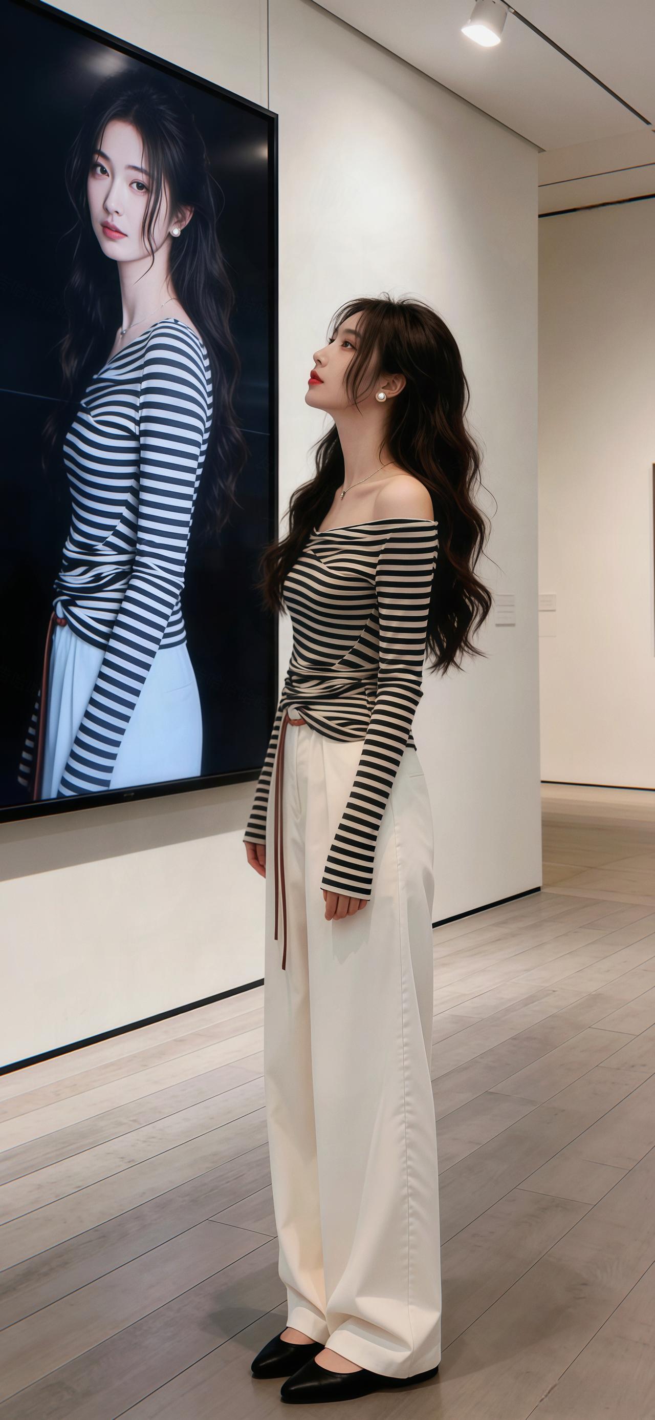 《条纹控》早春新衣穿搭 穿搭的尽头是基础款 简单搭配让基础款变得更高级 少年感衬