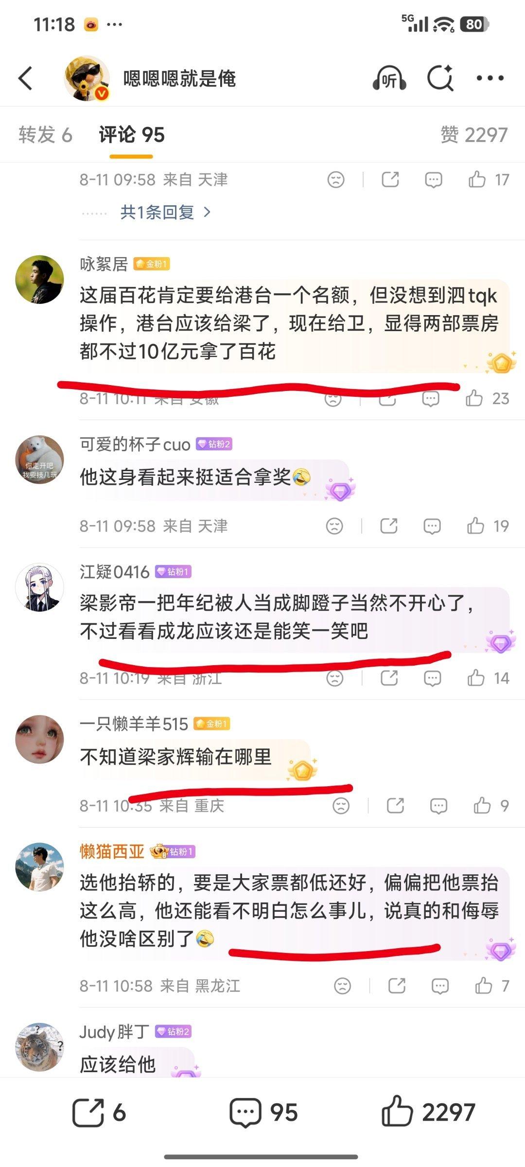 梁家辉 影帝演技谁能想到，百花奖最破防的是朱一龙粉丝。