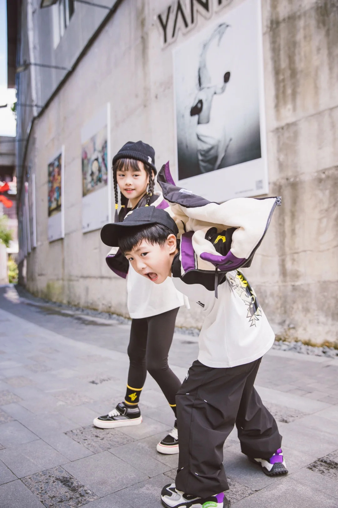 轻松生活有感而发，儿童双人合拍动作参考