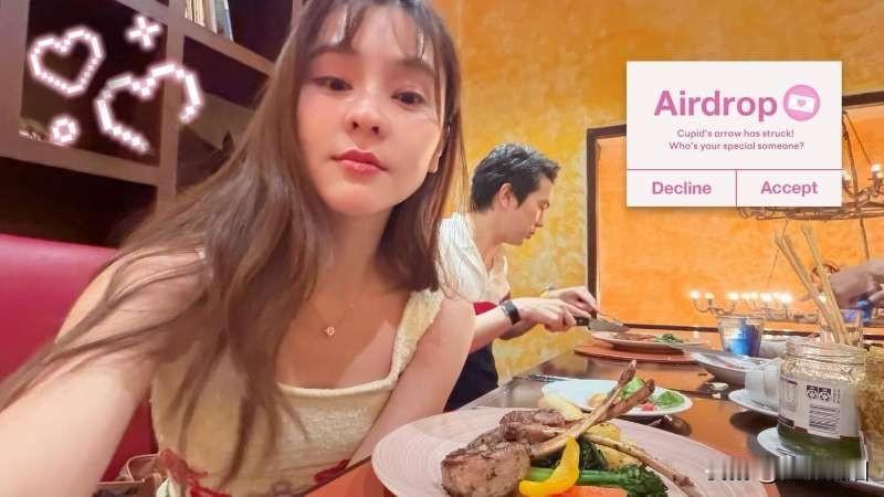 Aom李海娜与Hiso男友的情人节。。