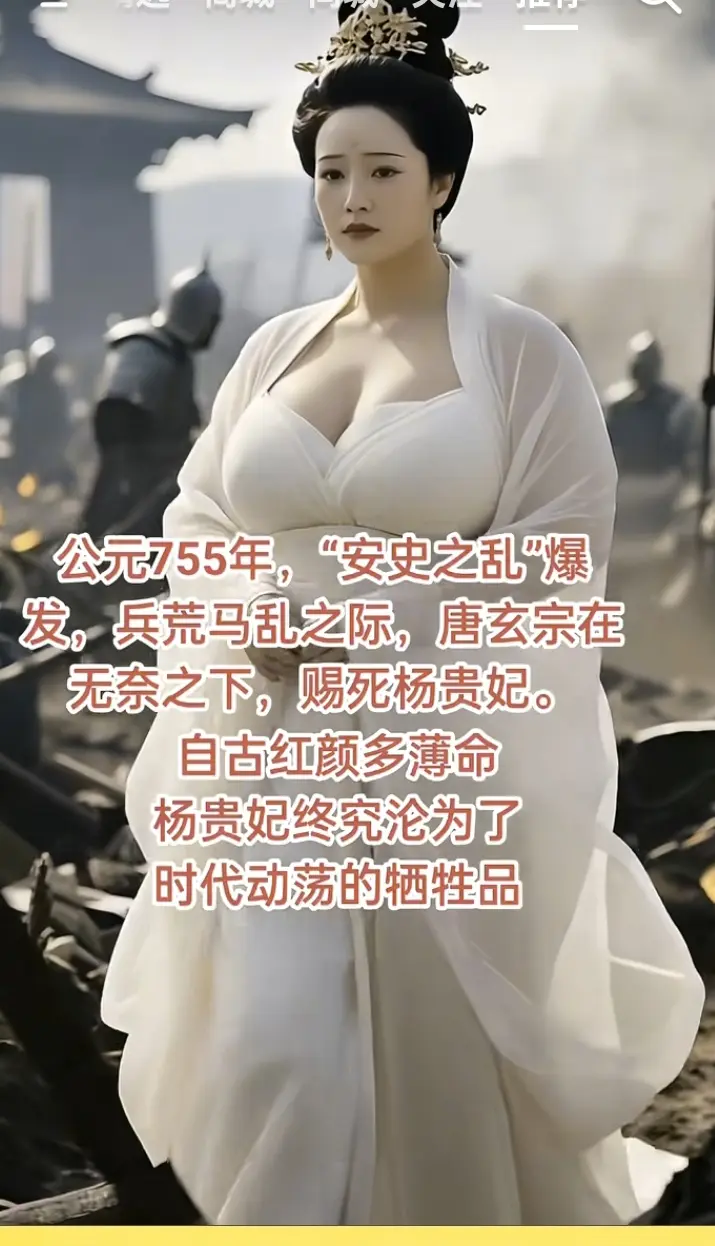 自古红颜多薄命，“四大美女”之一的杨贵妃结局。