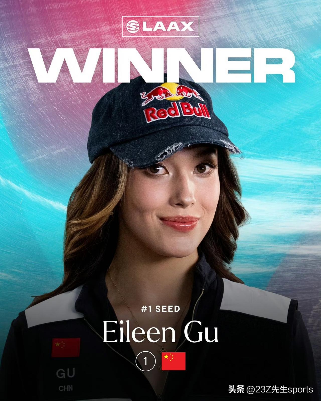 🏅️一觉醒来谷爱凌再夺双冠🏆

雪盟联赛莱克斯站总决赛女子自由式滑雪，谷爱凌