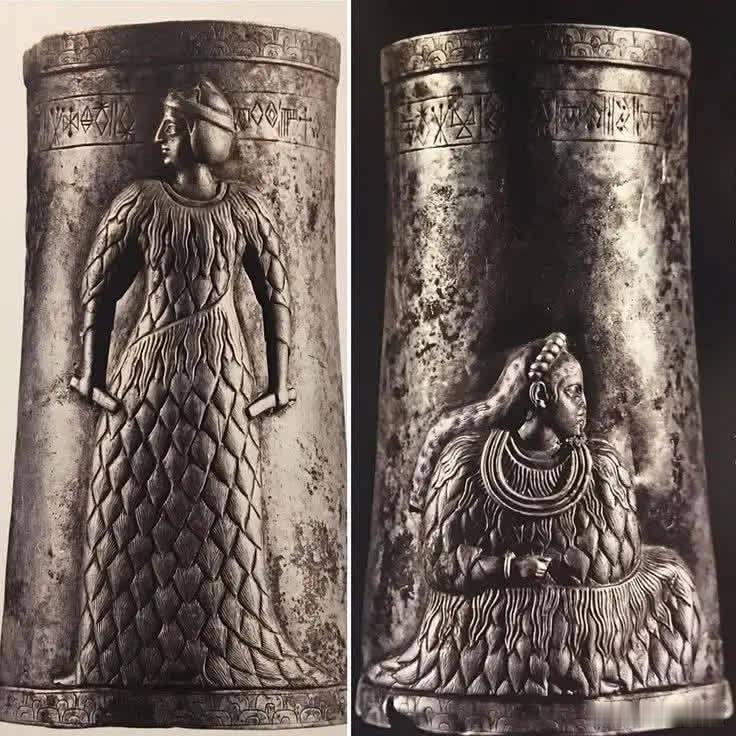 古代埃兰银杯，可追溯至公元前2200 年左右，在伊朗法尔斯省马尔夫达什特(Mar