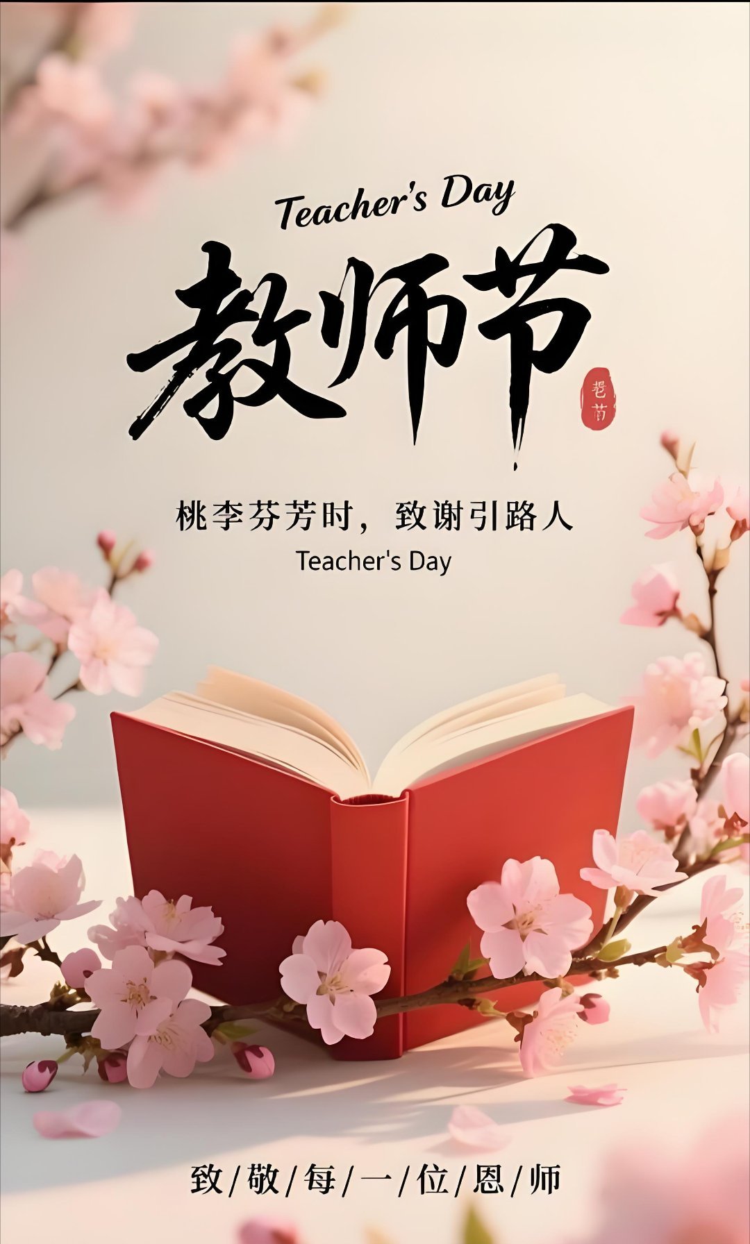 教师节 感恩人生中的每一位恩师，教师节快乐！🌷 ​​​