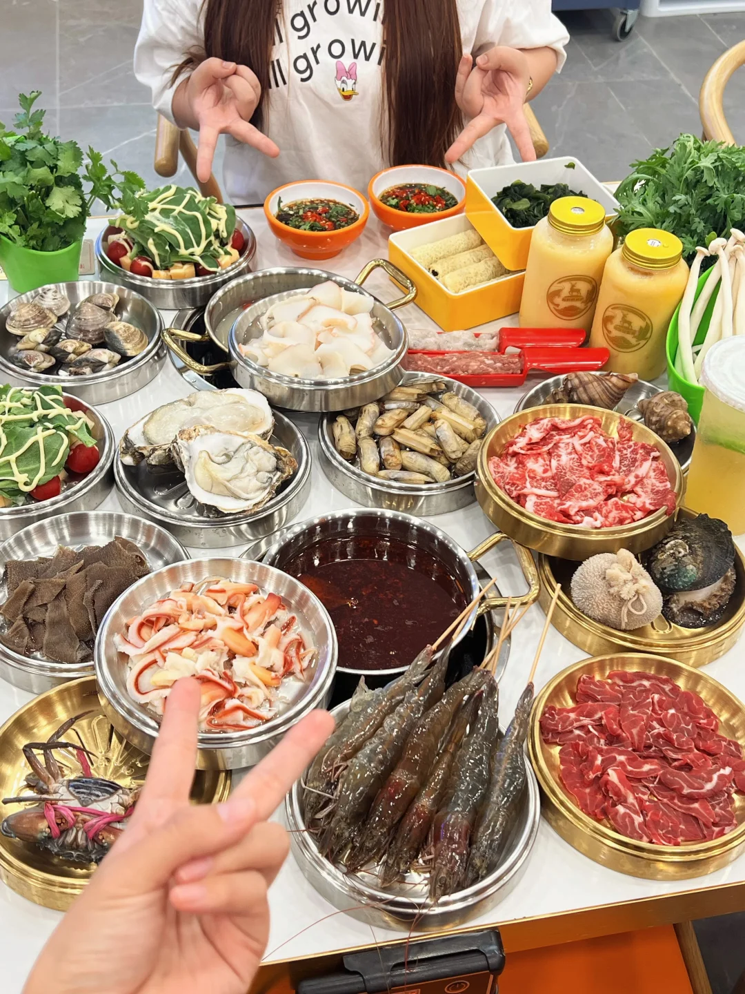 梅州的！才10来块一盘的自助海鲜🥹！！