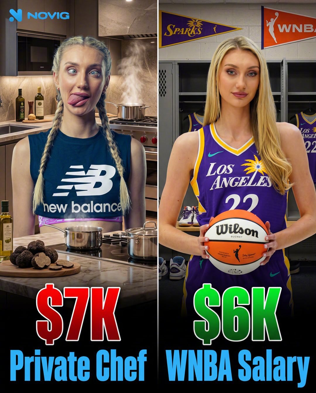 卡梅隆-布林克每月工资算下来是6500美元，而她雇的一位私人厨师每月工资是700