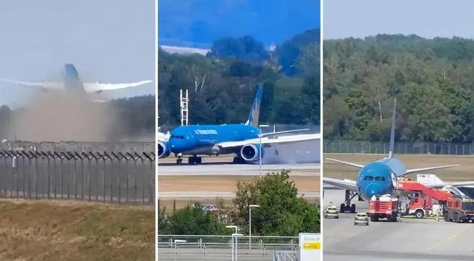 突发！当地时间8月15日中午一架越南航空波音787-9（涉事机号VN-A867）