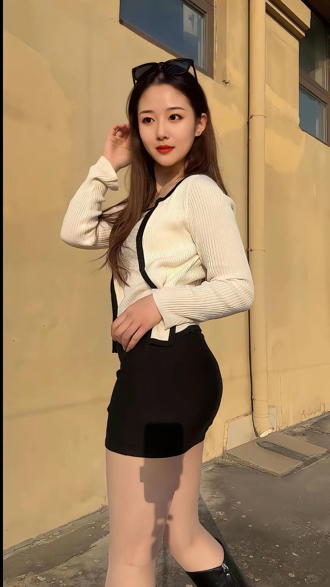都市女孩的时尚穿搭，黑白配尽显优雅与自信！