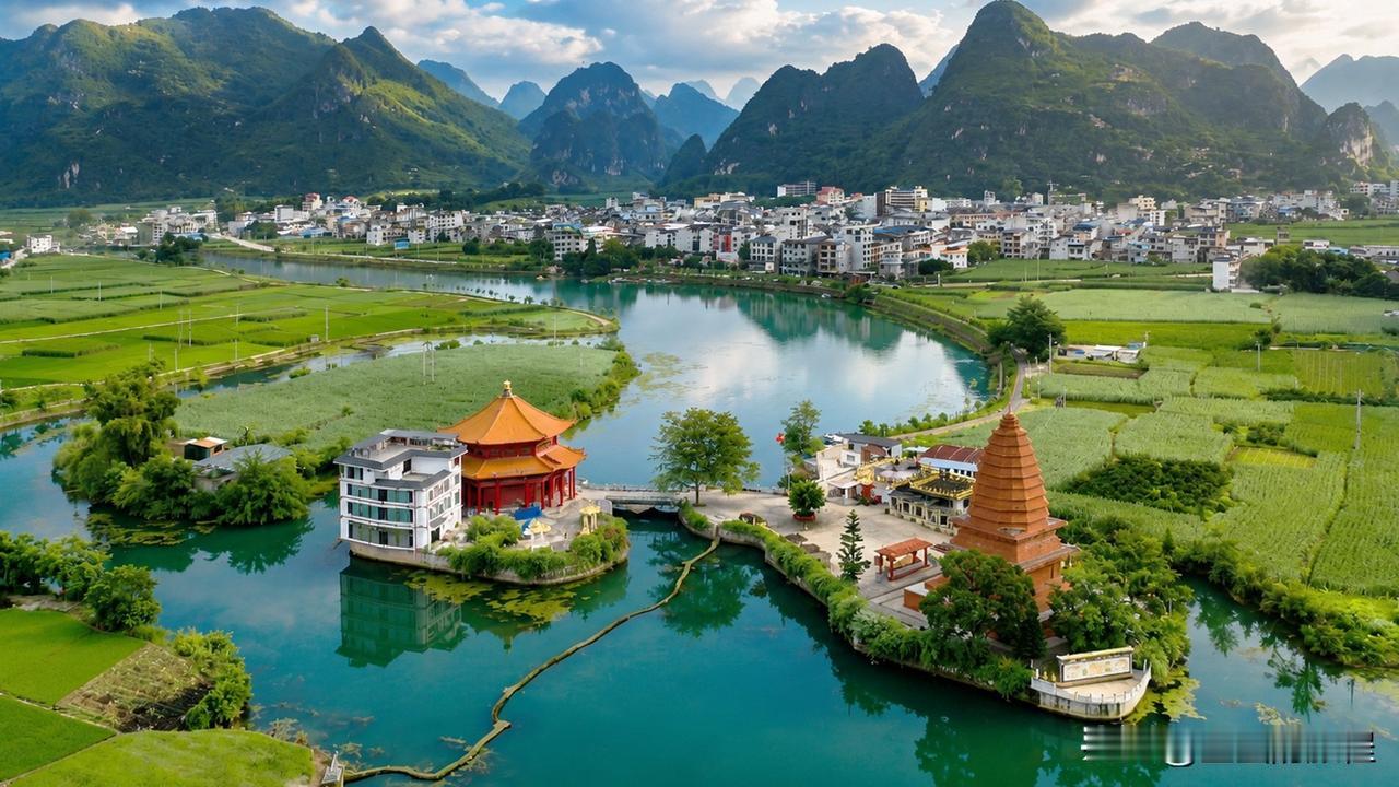 广西河池东庙乡这个地方，充满了大大小小的天窗地下出水口，水质呈现墨蓝或宝蓝色。我