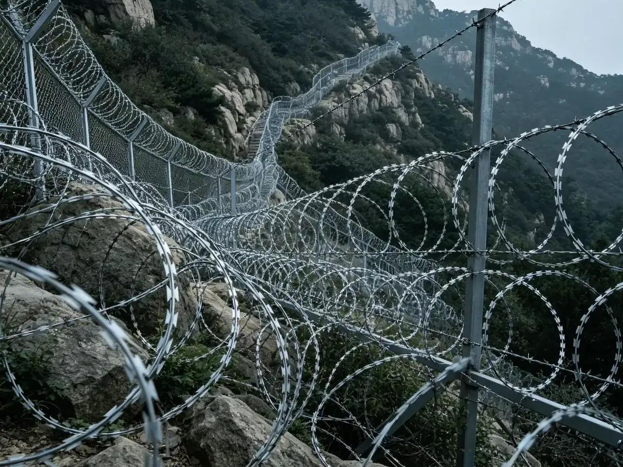 这里不是加沙，不是美墨边境，更不是那个半岛。但是这里有长达130多公里的刀片铁丝