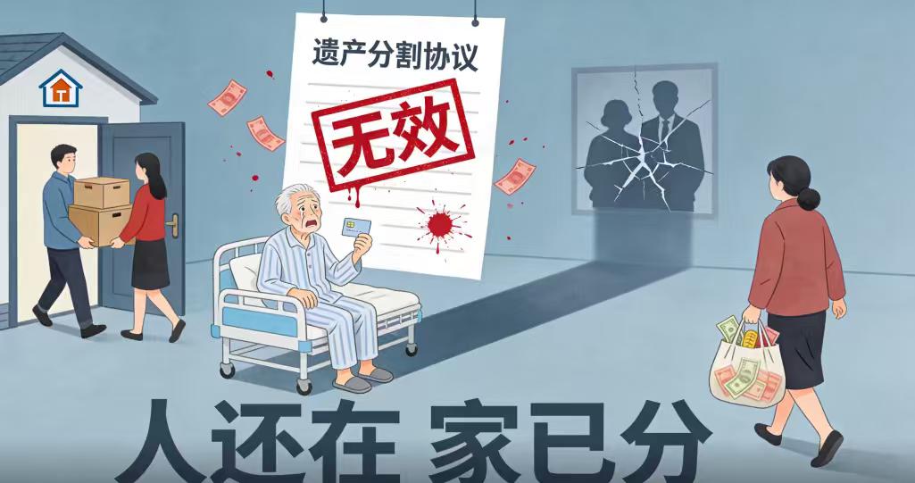 82岁老父外出就医，子女竟私分房产存款：亲情在利益面前，能值几文？
看到这则新闻