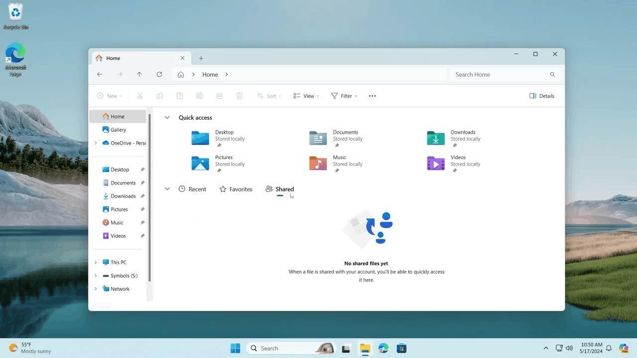 在微软刚推送的 Windows 11 Build 22635.3640（KB50