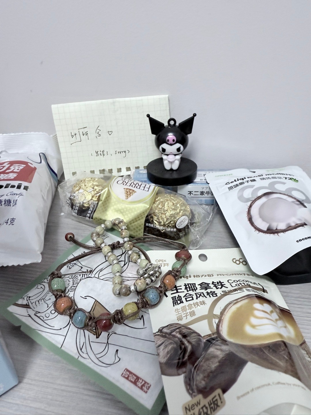 五指山宝宝给我做的啵酱扇子 美呆了[awsl][awsl] 说想吃糖就买了好多给