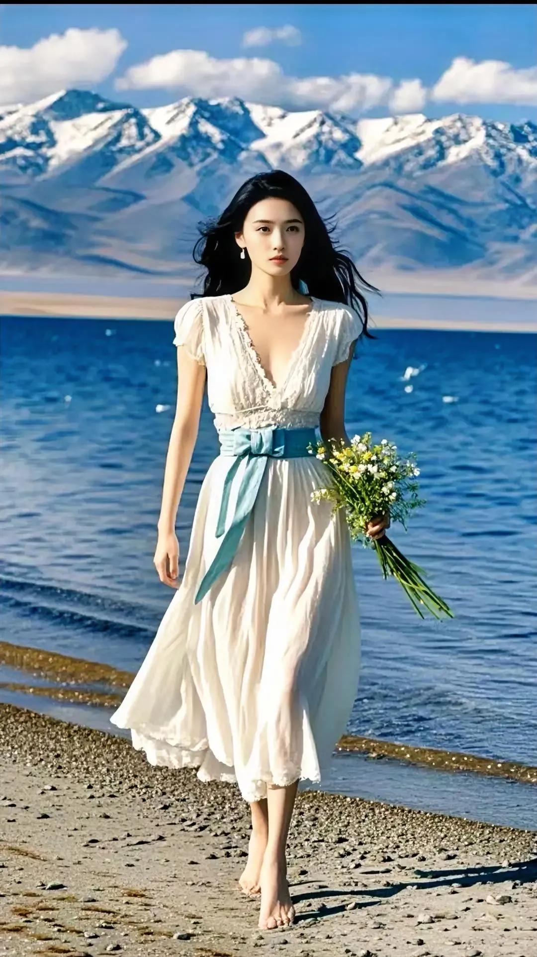 以下是为您生成的一篇关于海边游泳美女的作文，您可以根据需求进行调整。
 
《海边