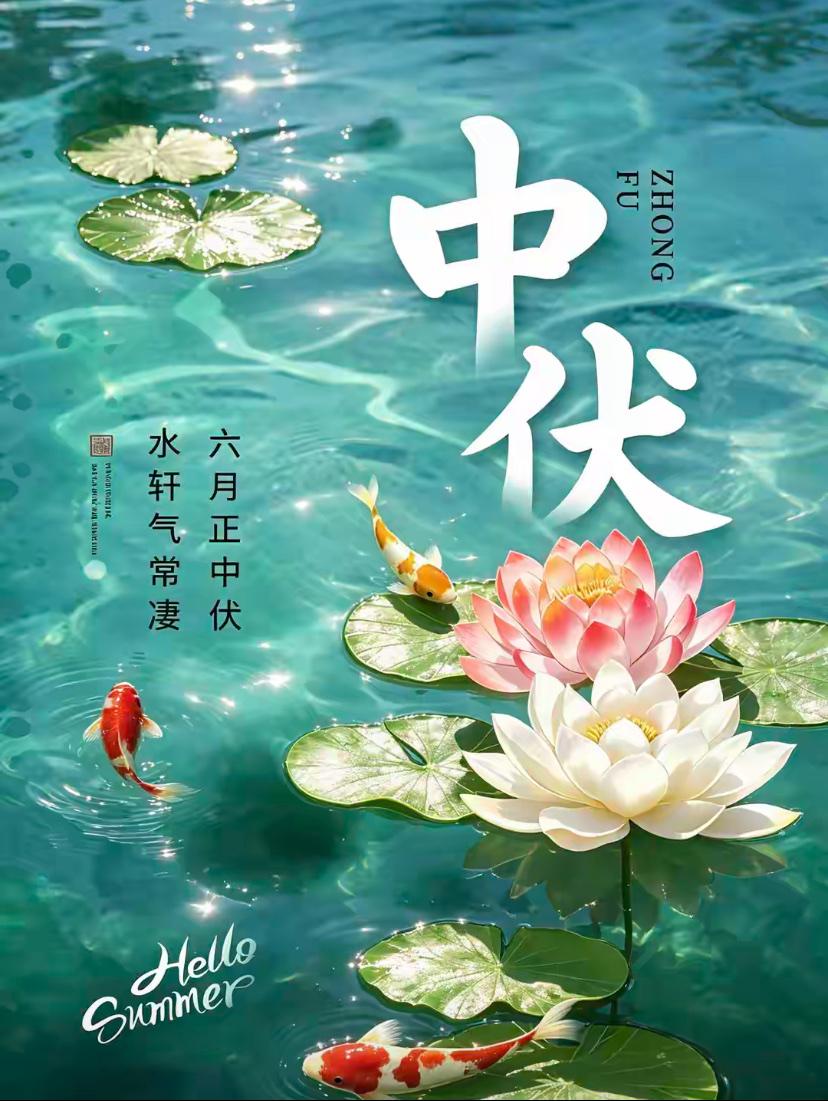 🌺2026年7月25日，中伏觅凉，以诗度夏，静享伏日的清宁🌺

🌈💐踏入