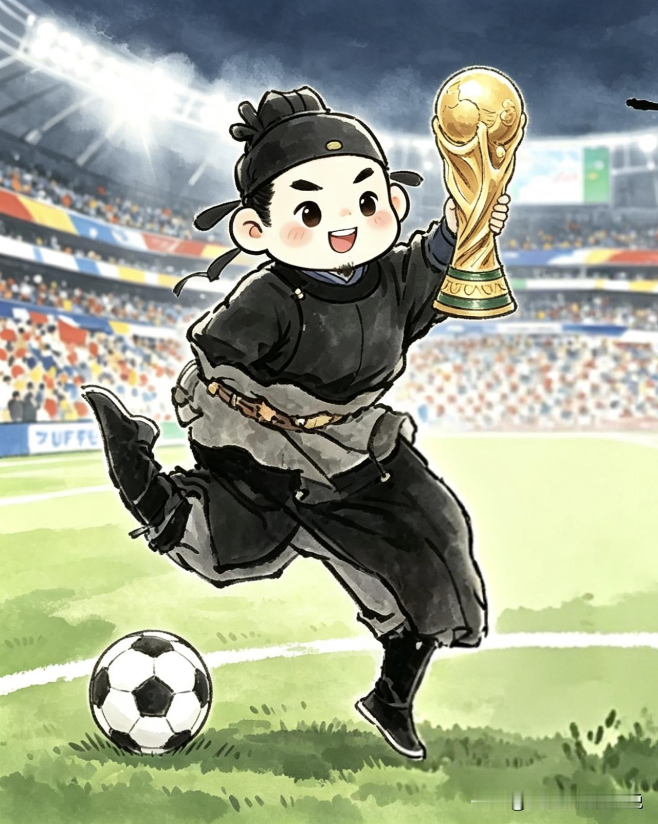 球星，纯论踢球天赋，高俅碾压当代大部分国足球员。

蹴鞠天赋顶级，盘带、控球、停