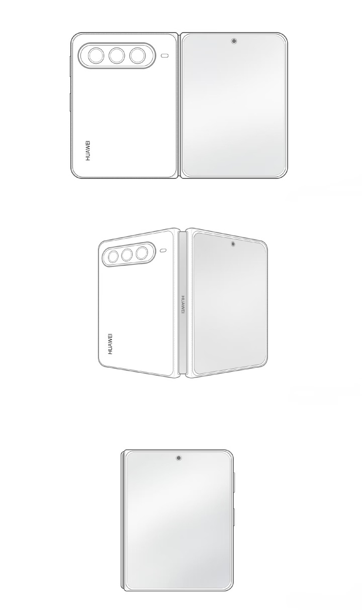 华为大阔折设计图曝光 全新一代华为阔折叠，这比例展开阅读体验肯定很爽！ 