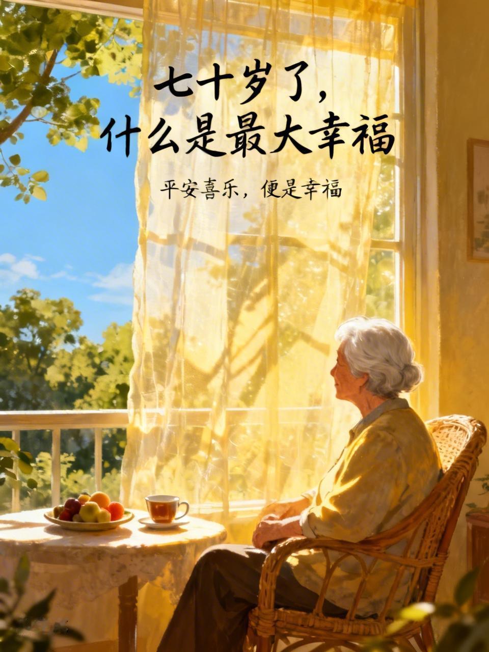 七十岁了，什么是最大幸福？以前觉得有吃有喝有车有房有存款就幸福，可到这年纪才明白