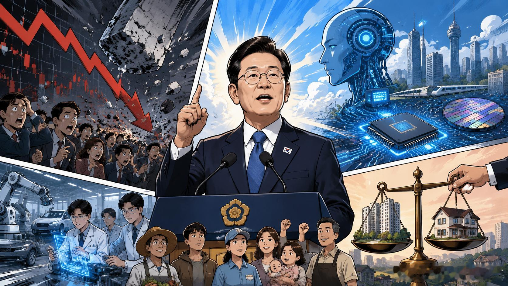 韩国股市韩国股市盘中熔断，总统李在明亲自下场喊话：低估、AI、芯片、地产，一次全