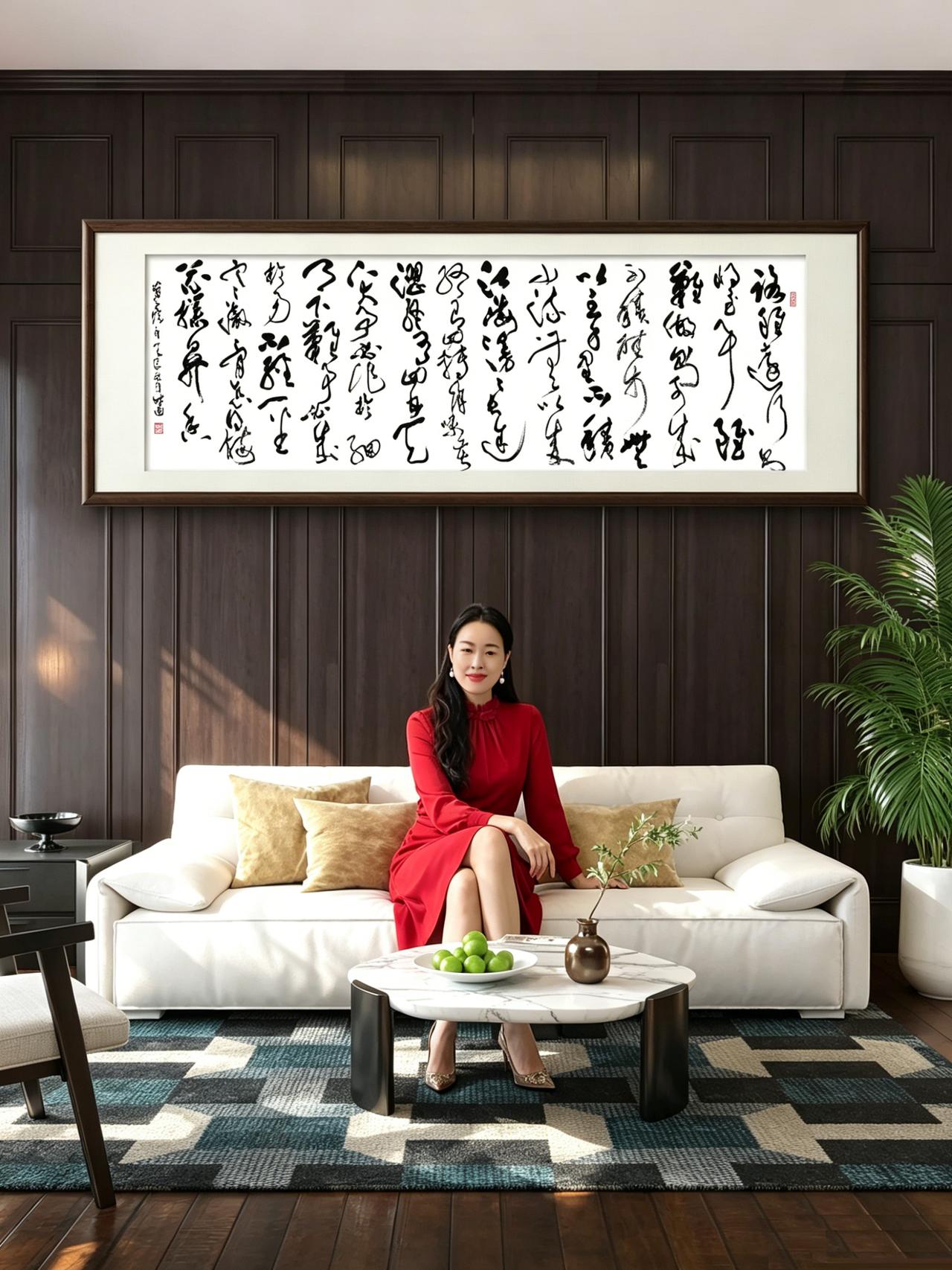 横幅形制横向舒展，创作《路虽远行则将至》这幅草书作品，需兼顾章法布局、用笔结体与