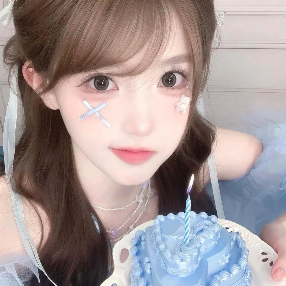 𝙒𝙚𝘾𝙝𝙖𝙩｜可爱蓝色系头像｜女生头像｜图源网络侵删 
