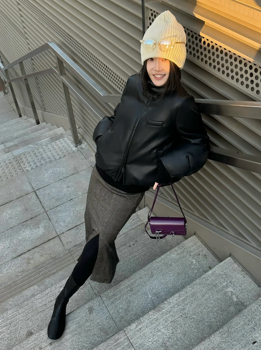 今天穿什么 我的面包羽绒服