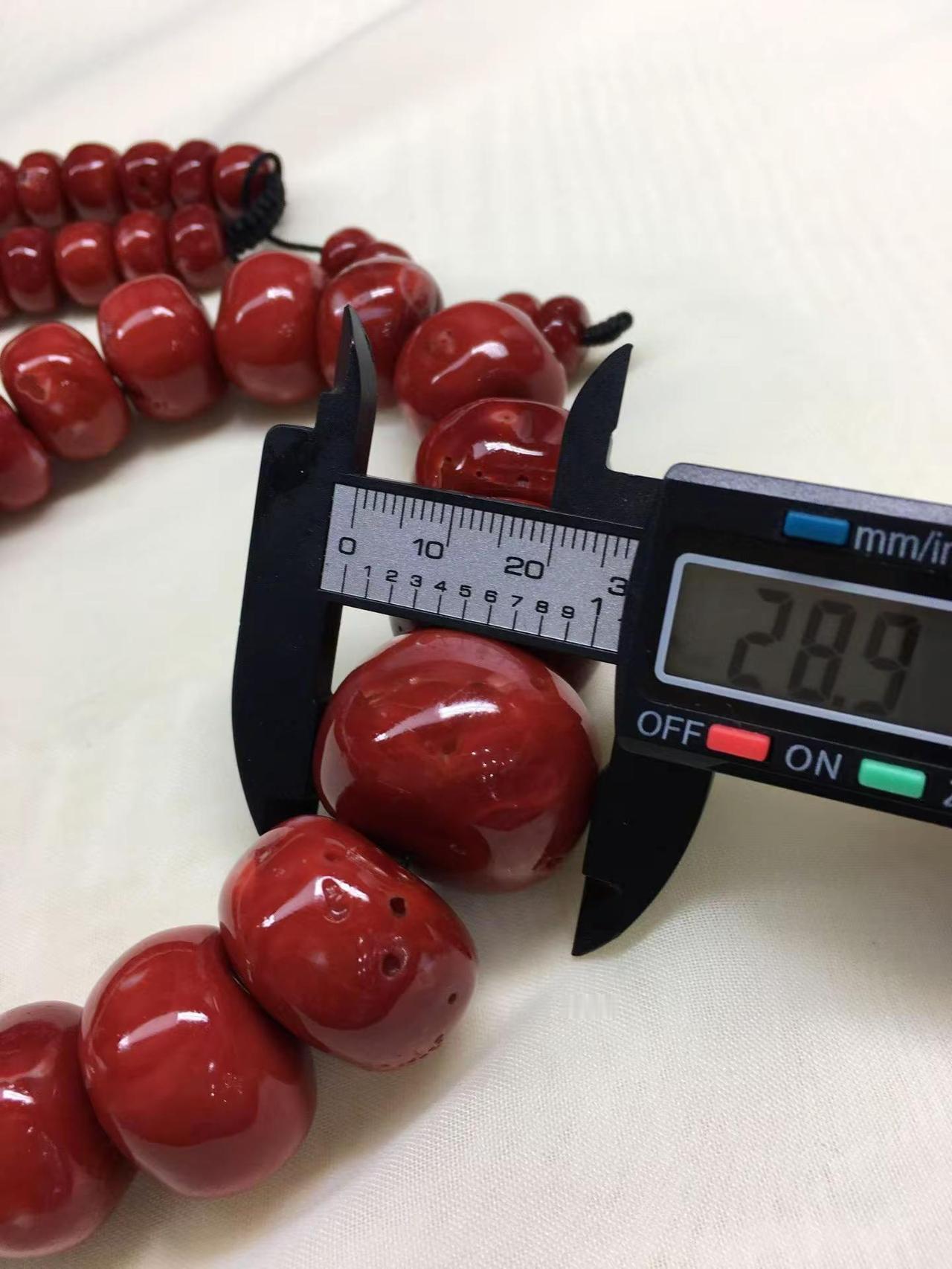 日本阿卡牛血红大塔链，颜色品相如图！重: 386克，