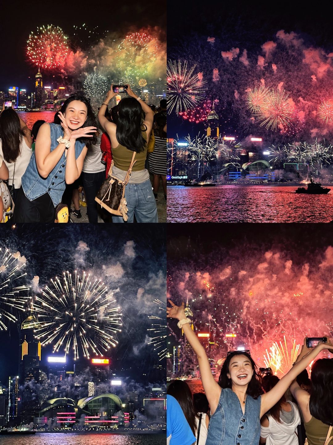 香港｜太美了！终于看到维港的国庆烟花汇演🎆