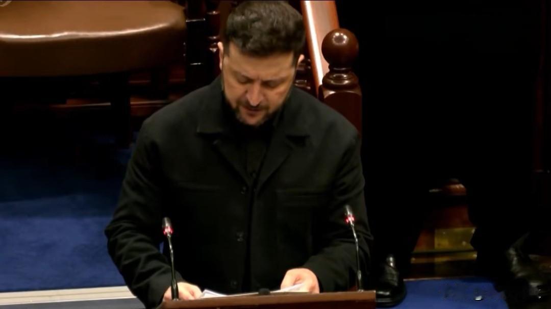 泽连斯基在爱尔兰议会发表讲话，现场氛围十足，全体起立，掌声不断。泽连斯基豪言“你