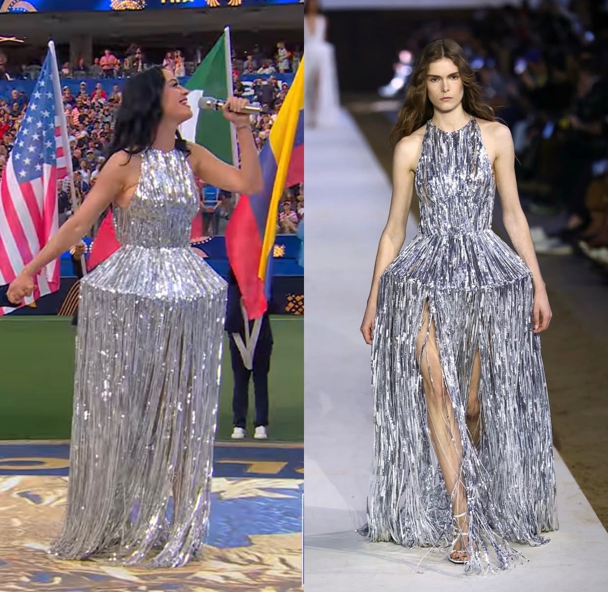 世界杯时尚赛场 明星造型分享：katy perry身穿Stella McCart