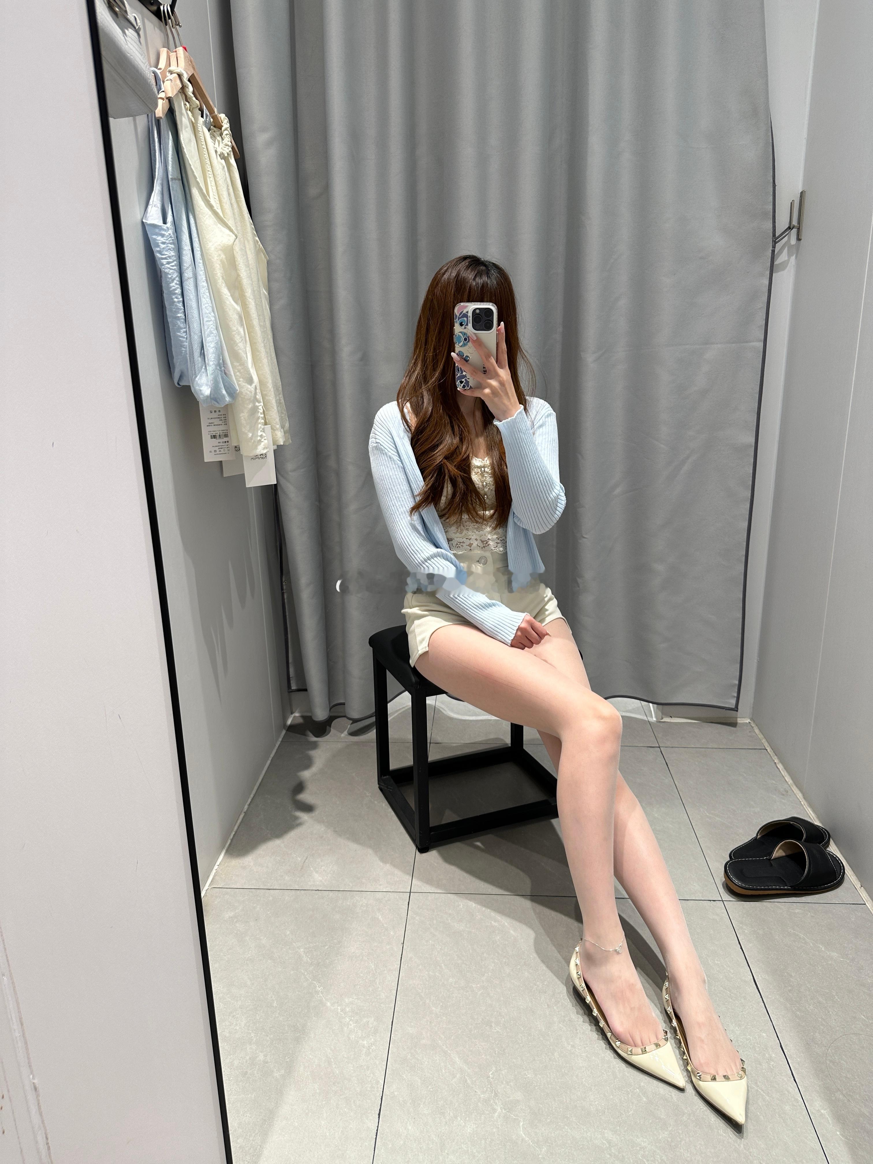 清爽又显白的奶蓝配色🤍💙涞觅润丝时尚穿搭今天穿什么