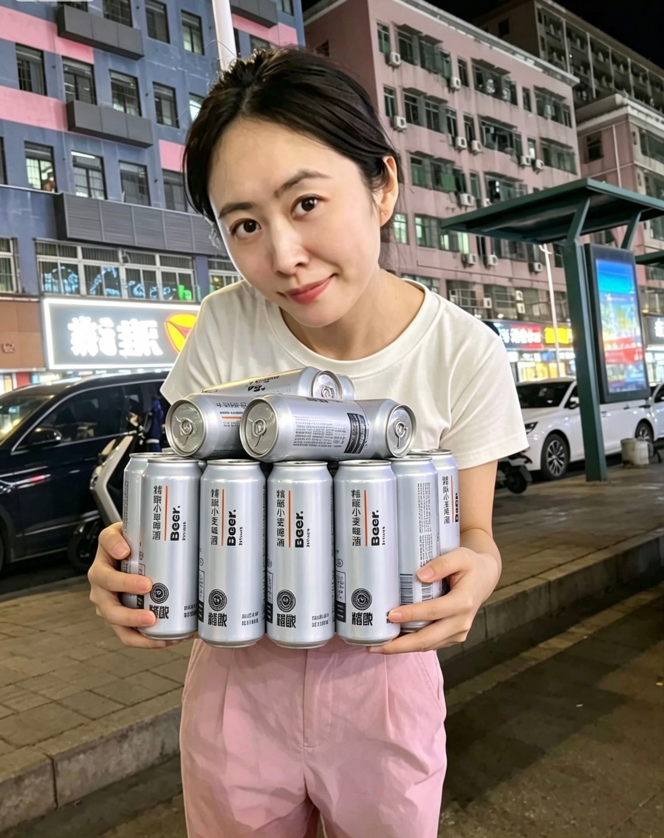 有些女孩子她也喝啤酒的，比如趣评测财务姐姐，她的酒量可以把我喝趴在桌子底下另外，