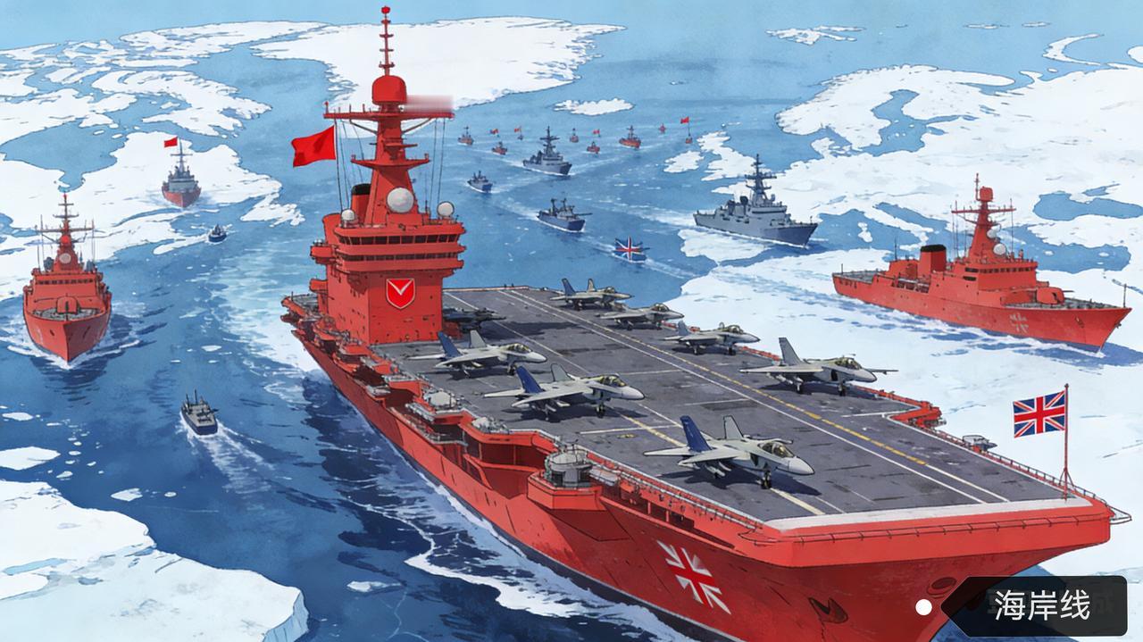 剑指俄罗斯！英国航母战斗群直扑北极，北约重兵封锁北大西洋
 
法新社2月14日报