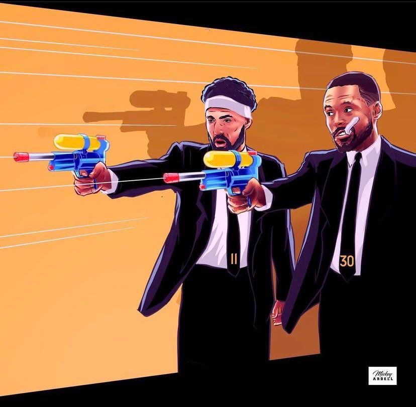 经典[色][色]水花兄弟合砍51分#金州勇士[超话]##勇士vs爵士# ​​​