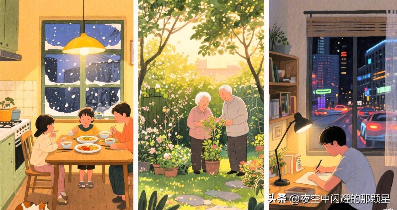 幸福是灯火可亲的日常温暖，是与所爱共度的三餐四季，是在奔忙中仍能守护内心的安宁与