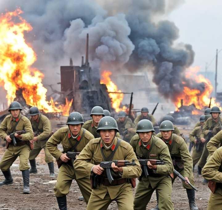 以如今的形式来看朝鲜vs韩国哪个能赢，说的是国家之间的战争？
---------