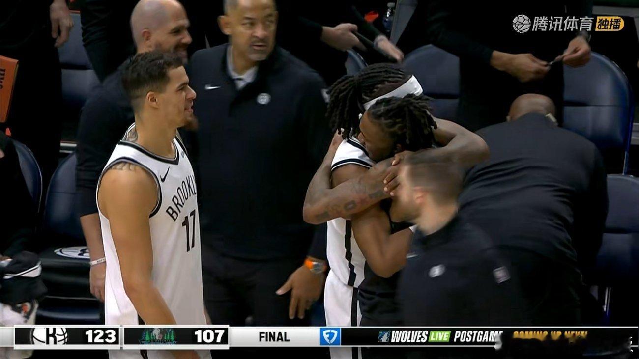 森林狼主场107-123惨败篮网，遭遇两连败！排名跌至西部第6爱德华兹28分，小