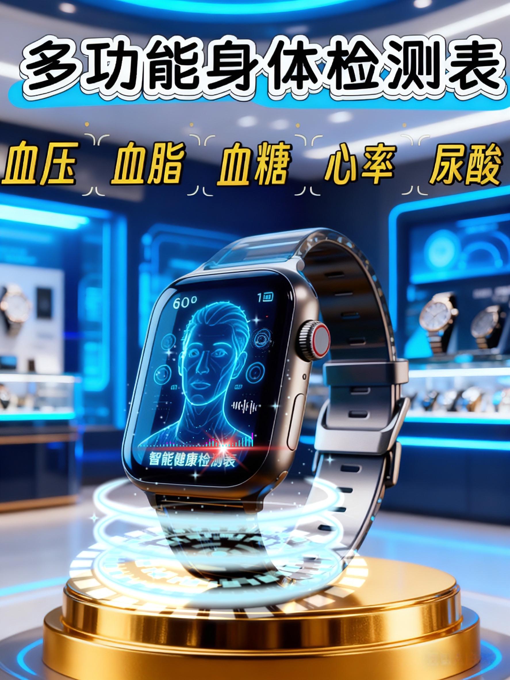 科技改变生活智能健康手表 爸妈健康 血糖血压监测 养老好物