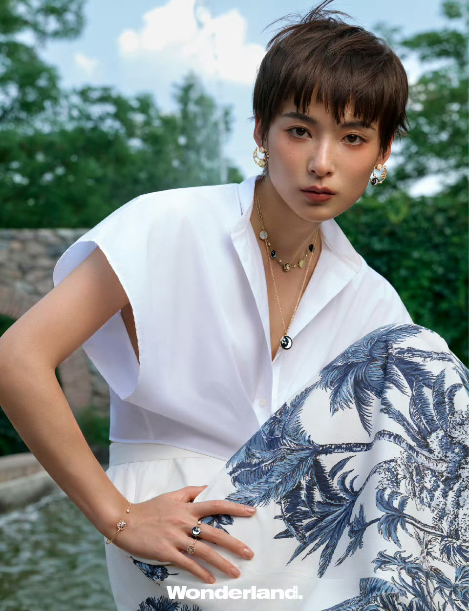 演员孙安可 迪奥Rose des vents系列珠宝 ​​​