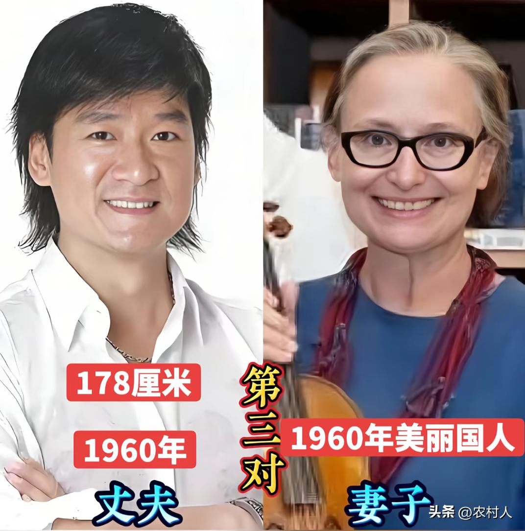 娱乐圈娶外国媳妇的男明星，你们觉得谁的老婆最漂亮？
周华健 撒贝宁
