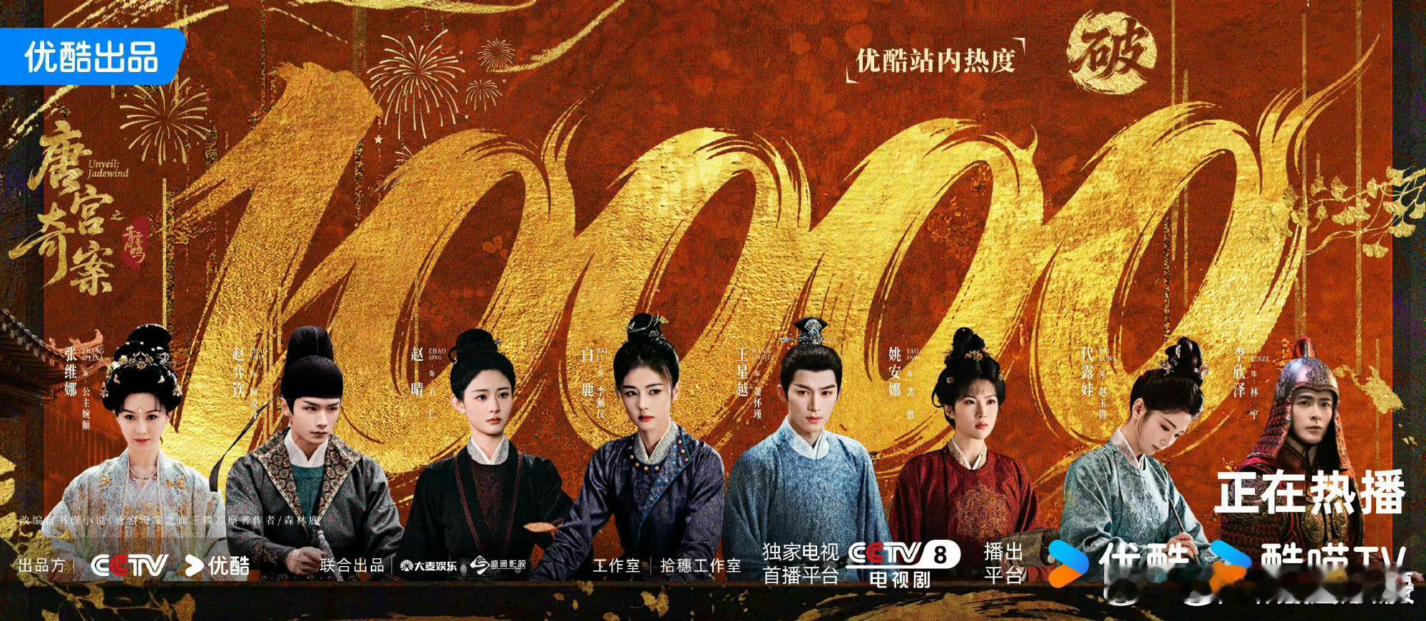 唐宫奇案之青雾风鸣 我的评分：唐宫奇案播放量登顶 唐宫奇案 👖这波数据太能打！