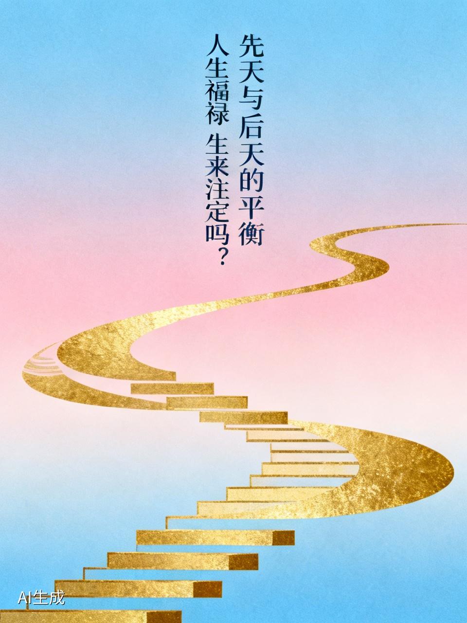 人生福禄生来注定吗？我觉得不能全这么说。有人出身富贵之家，生来就有优渥条件，像是