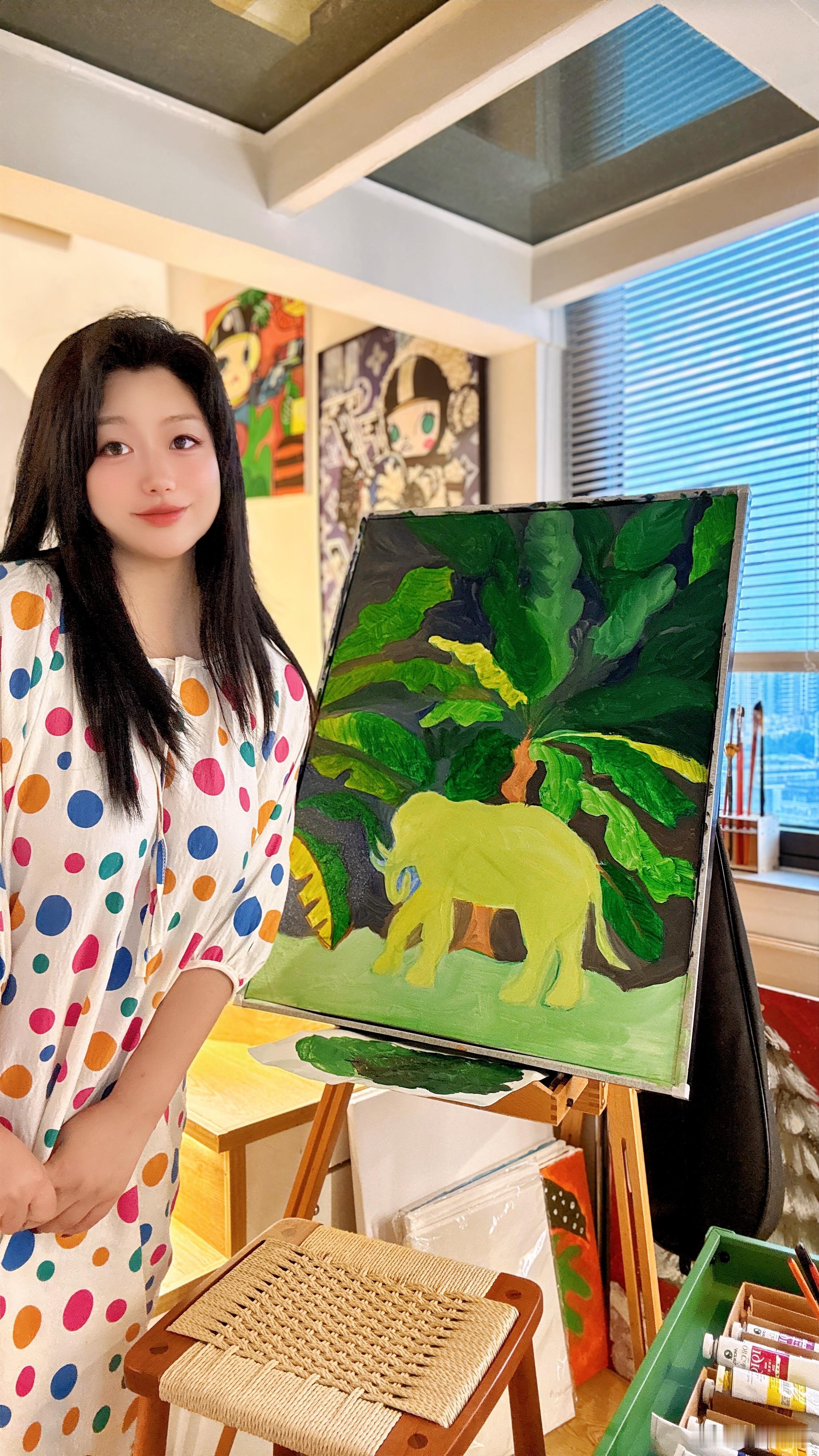 Weekend Painting Day🎨铺色20分钟头痛02小时🖼️油画味