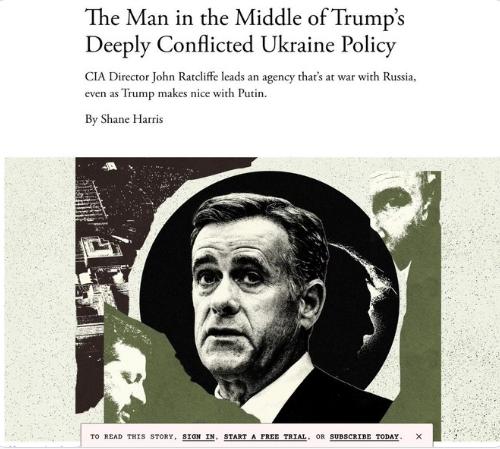 【🇺🇸 特朗普指责泽连斯基——但中情局继续帮助乌克兰】根据《大西洋月刊》报道
