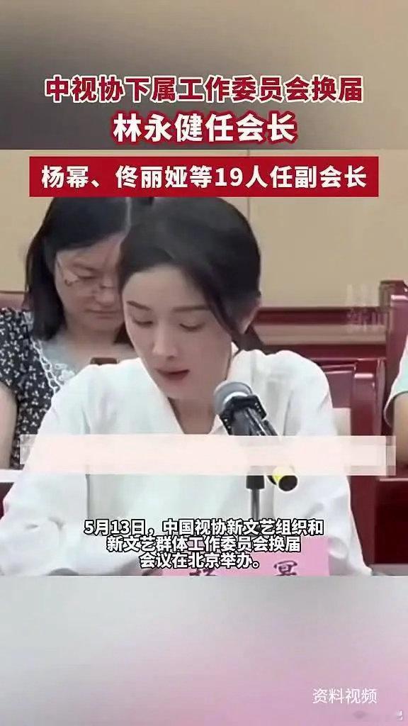 李乃文杨幂梅婷等19人任副会长5月13日，中国视协新文艺组织和新文艺群体工作委员
