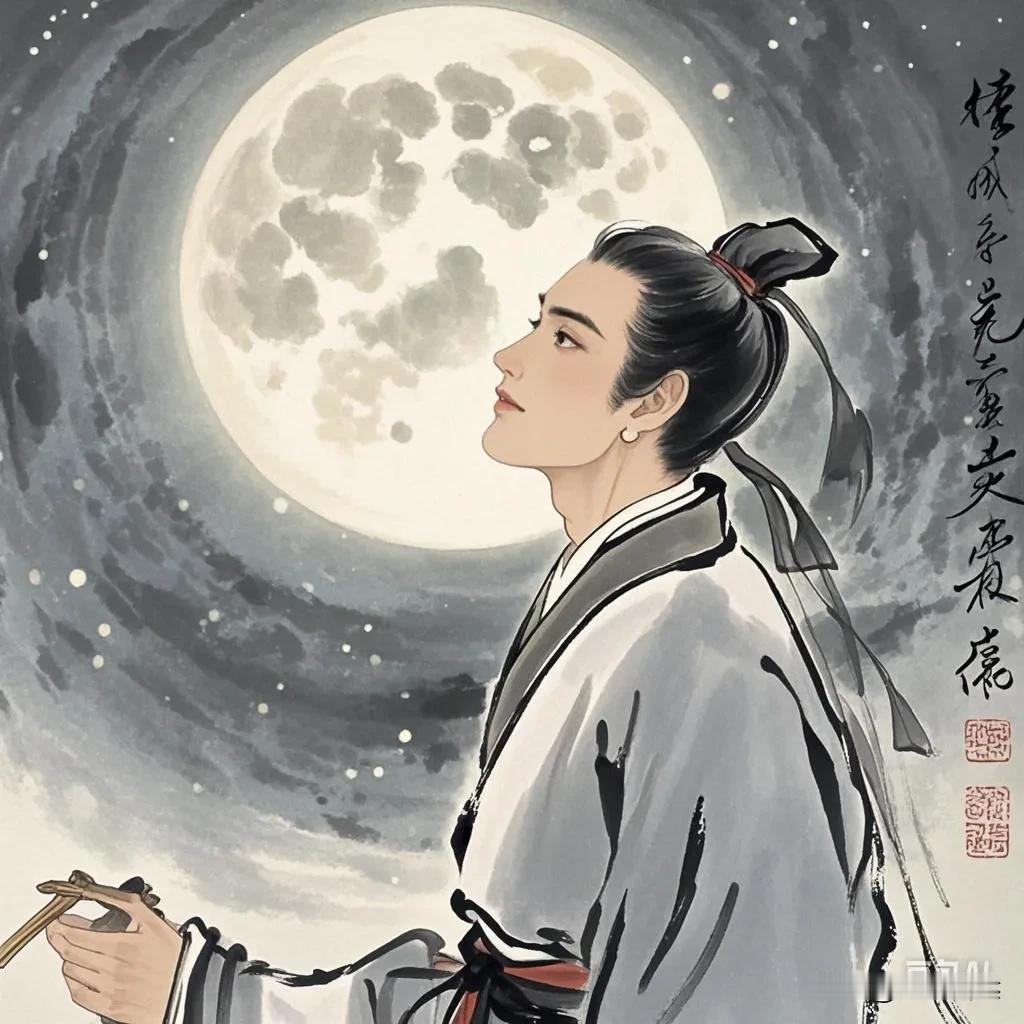 饮酒挥墨月为邻。