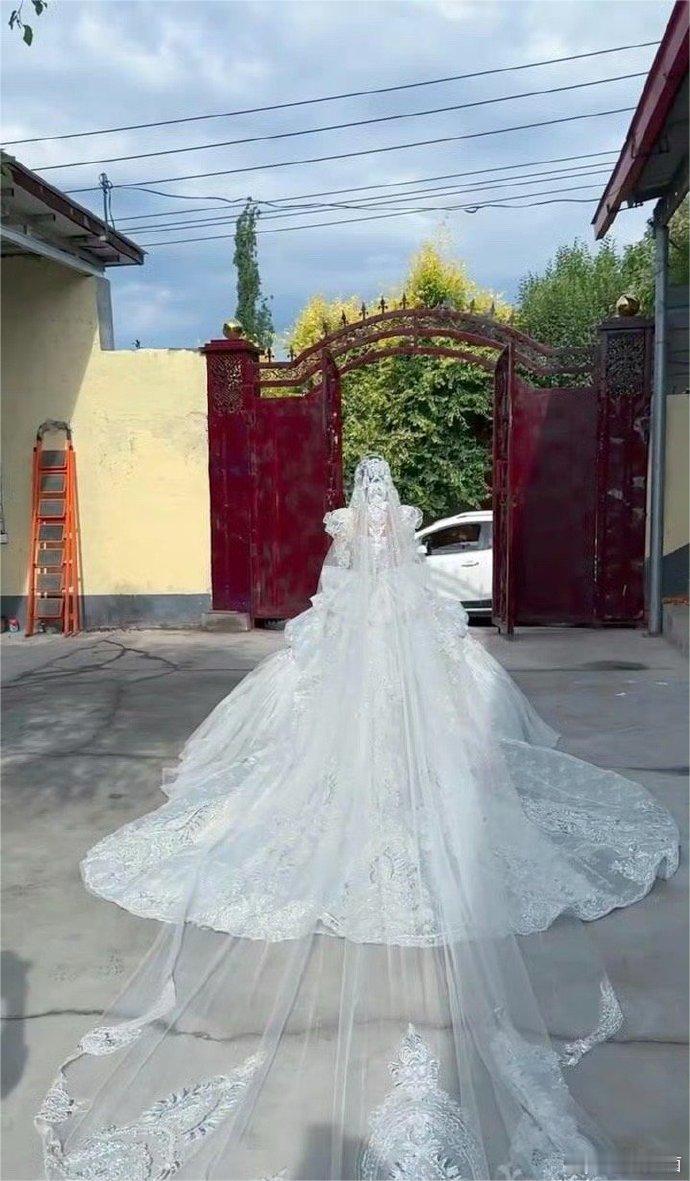 嫂子订了一个长摆尾的婚纱，婆婆不乐意了，说农村里不适合，哪都是土，不把婚纱弄脏了