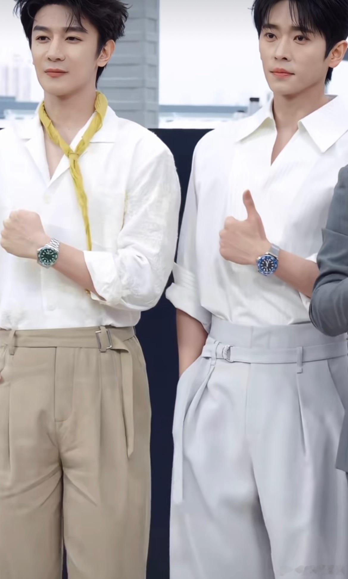 丞磊、夏之光线下同框，第一眼看到谁 